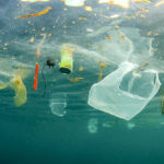 プラスチックで汚染された海